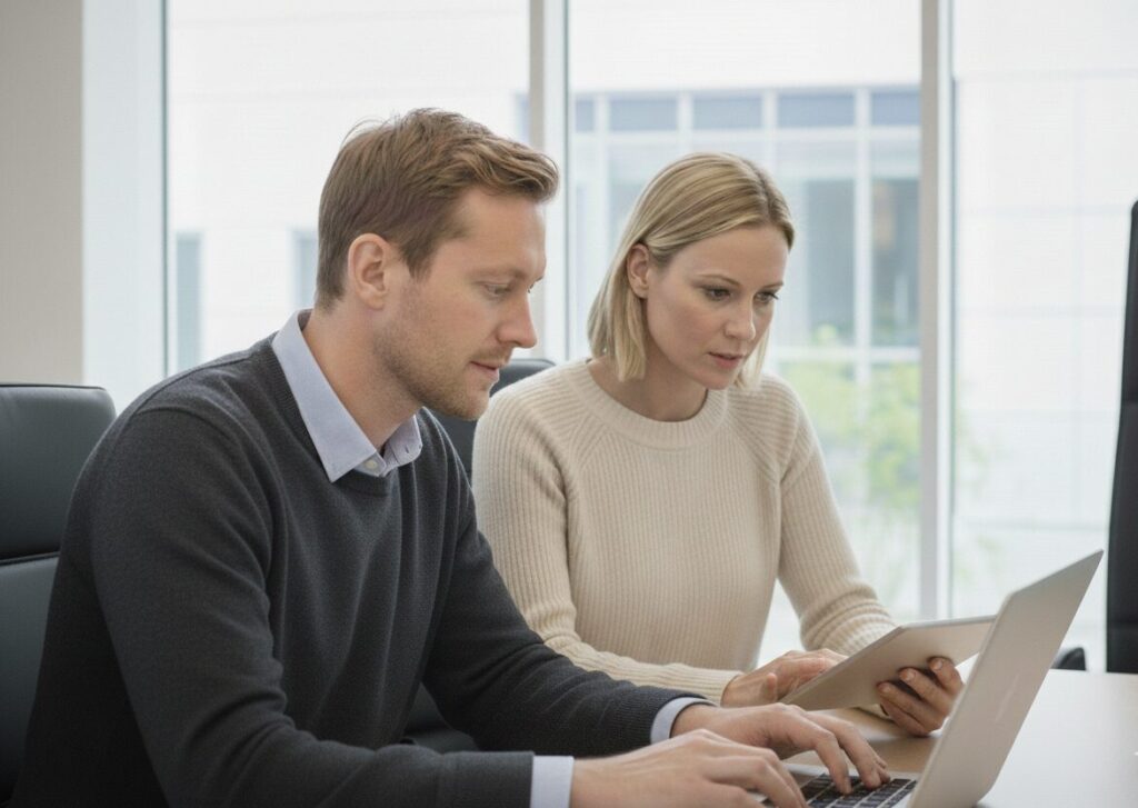 Løn, hr og administrationsmedarbejdere samarbejder